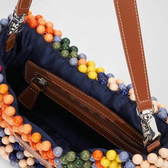 STAUD Multicolor Beaded Shoulder Bag - Picture 4 of 8